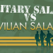 military vs civilian salary infographic